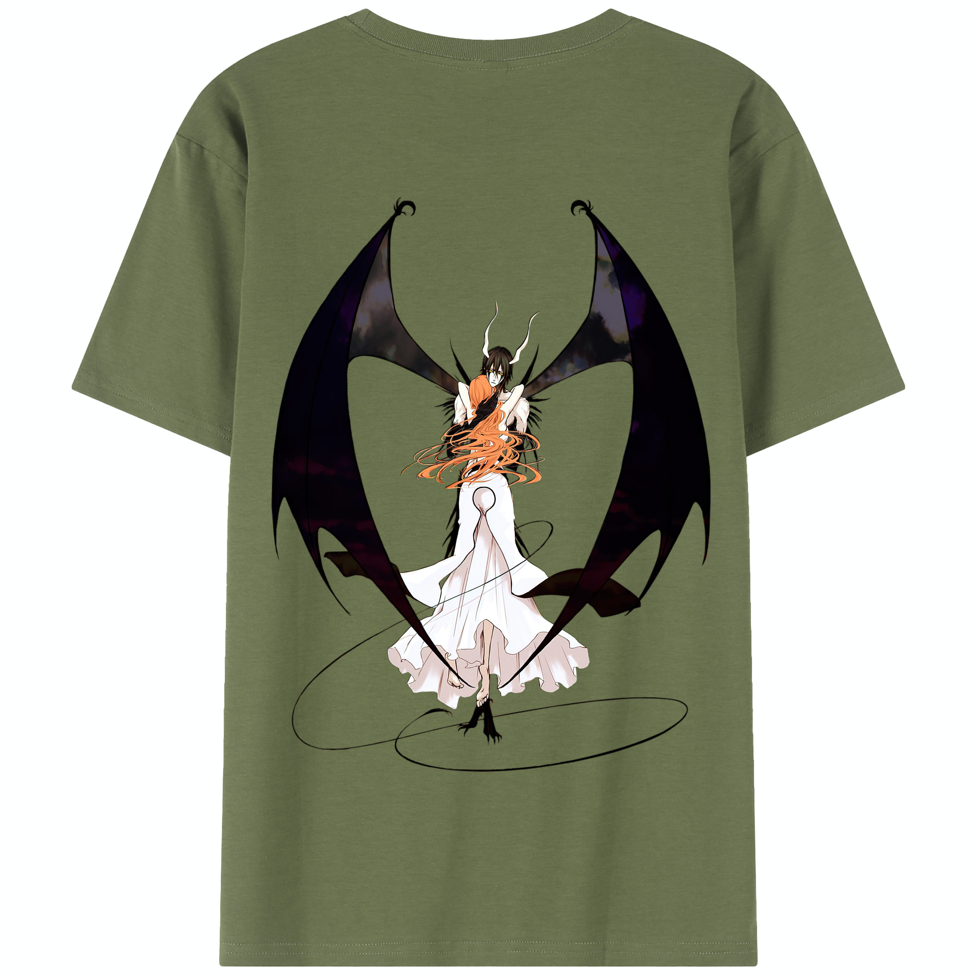 （画像用） ブリーチ ウルキオラ·シファー BLEACH Ulquiorra cifer 綿100％半袖Tシャツ（背面プリント）